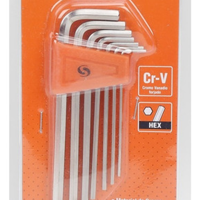 Juego Llaves Allen Largas De 7 Piezas 1.5 A 6mm Smart Tools Color Mate 1