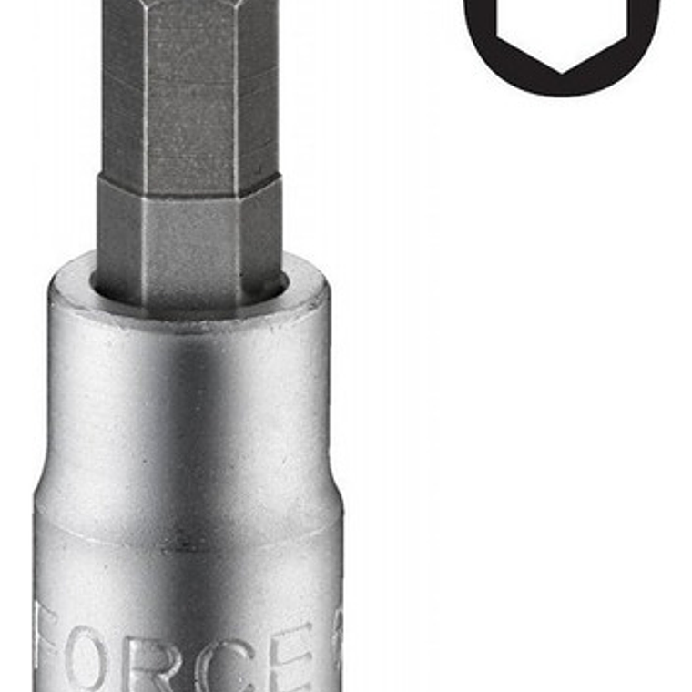 Dado Allen 1/2'' De 14 Mm. Hexagonal (34405514) Force 2