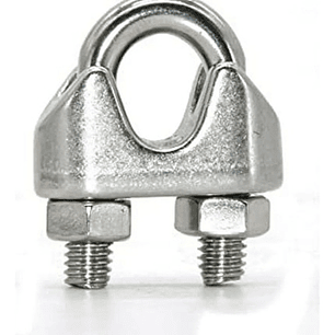 Pack 10 Abrazaderas Galvanizada Para Cable De 1/4'' - Sanli
