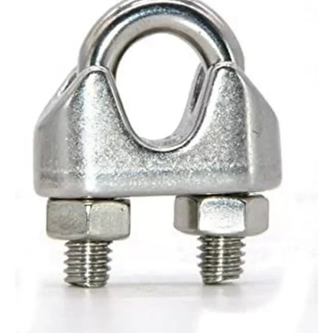 Pack 10 Abrazaderas Galvanizada Para Cable De 1/4'' - Sanli 3