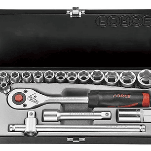 Juego Dados Poligonales 1/2'' De 8 - 26mm 17 Piezas - Force