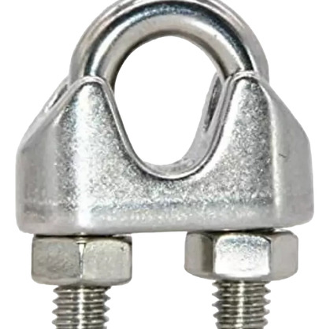10 Abrazaderas Galvanizada P/cable De 1/8'' Pulgada - Sanli 1