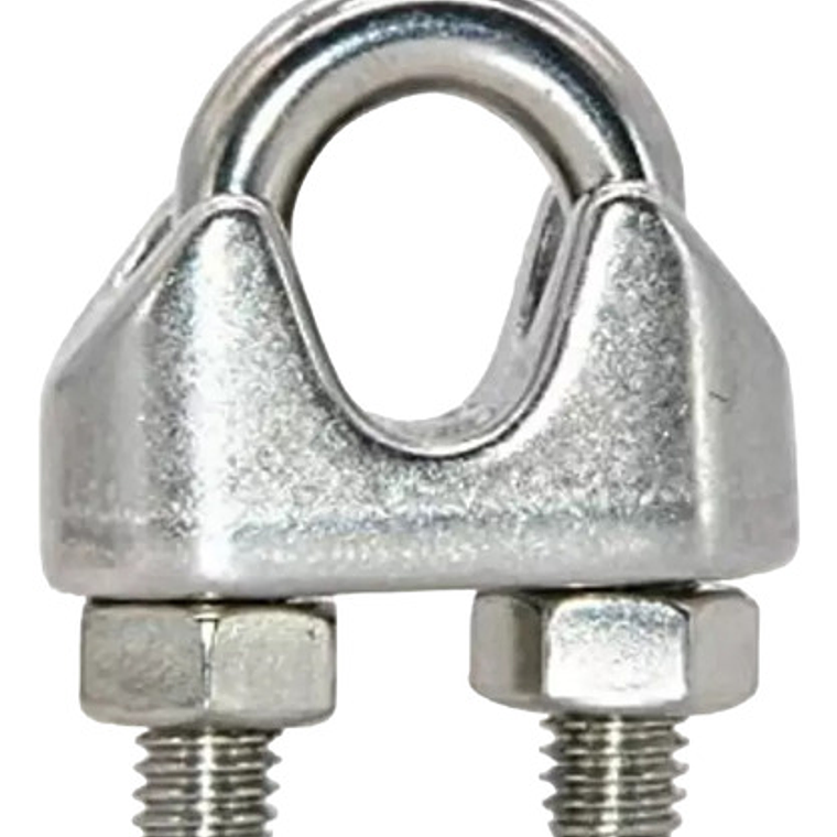 10 Abrazaderas Galvanizada P/cable De 1/8'' Pulgada - Sanli 1