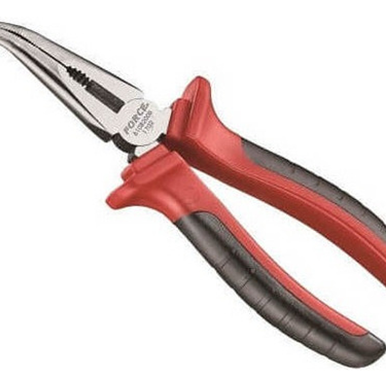 Alicate Punta Larga Curva 8'' (610b200b) Force 1