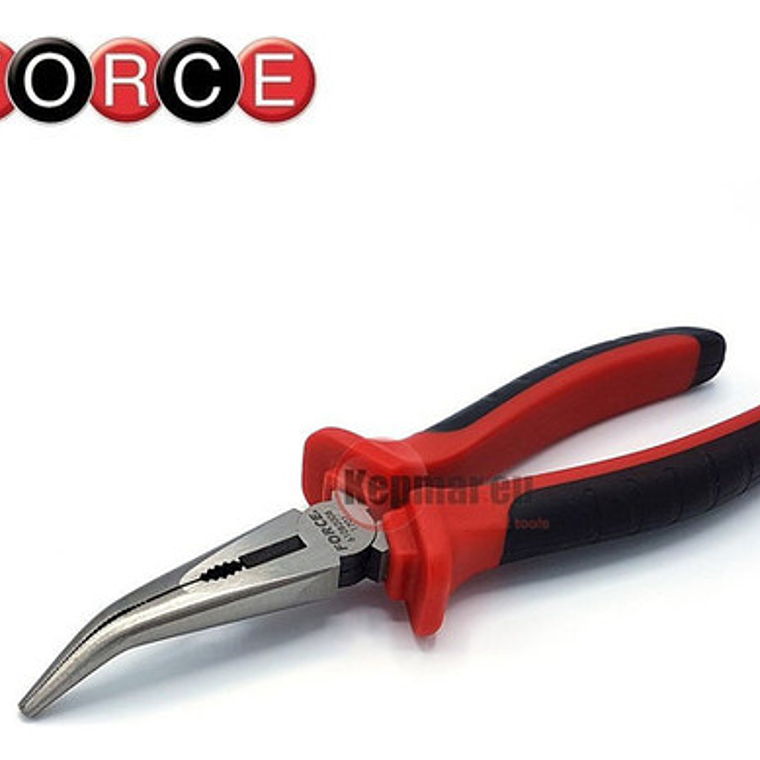 Alicate Punta Larga Curva 8'' (610b200b) Force 2