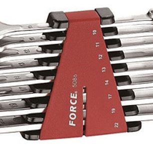 Juego Llaves Pta.-corona 3/8``-13/16`` 8 Pzs. (5086s), Force