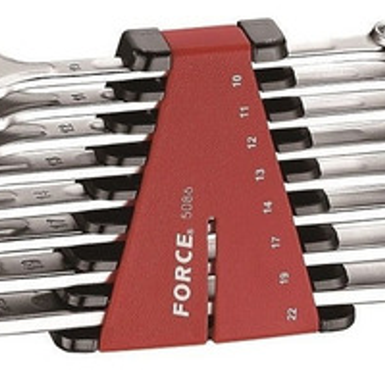 Juego Llaves Pta.-corona 3/8``-13/16`` 8 Pzs. (5086s), Force 1