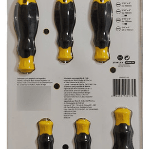 Pack X 3 Juegos De 6 Destornilladores (stmt66672) - Stanley