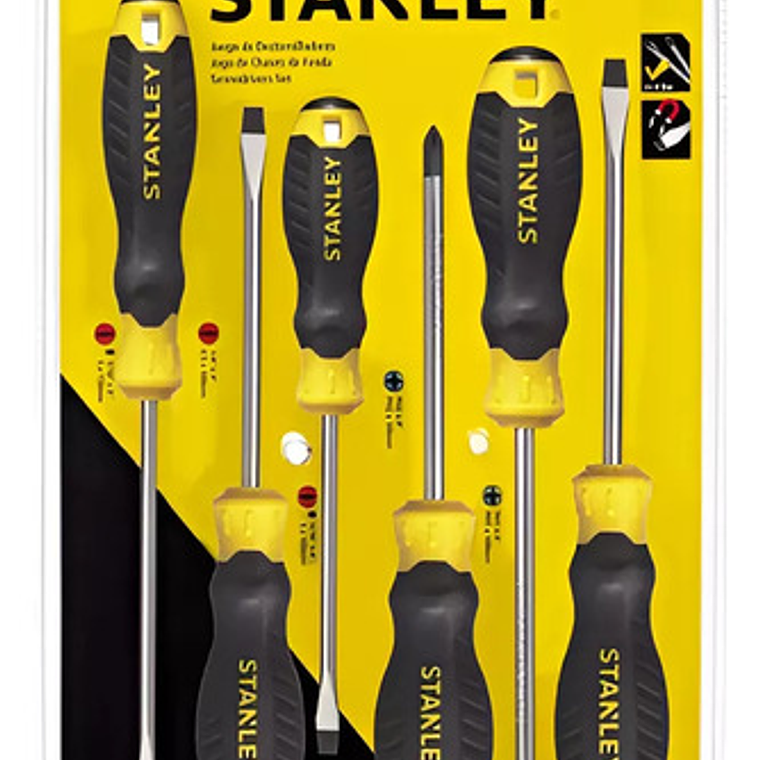 Pack X 3 Juegos De 6 Destornilladores (stmt66672) - Stanley 3