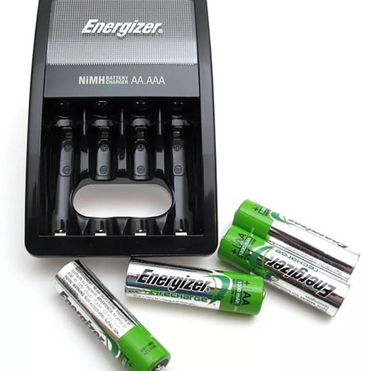 Cargador Maxi Energizer Aa/aaa + 2 Pilas Aa 2000mah 2