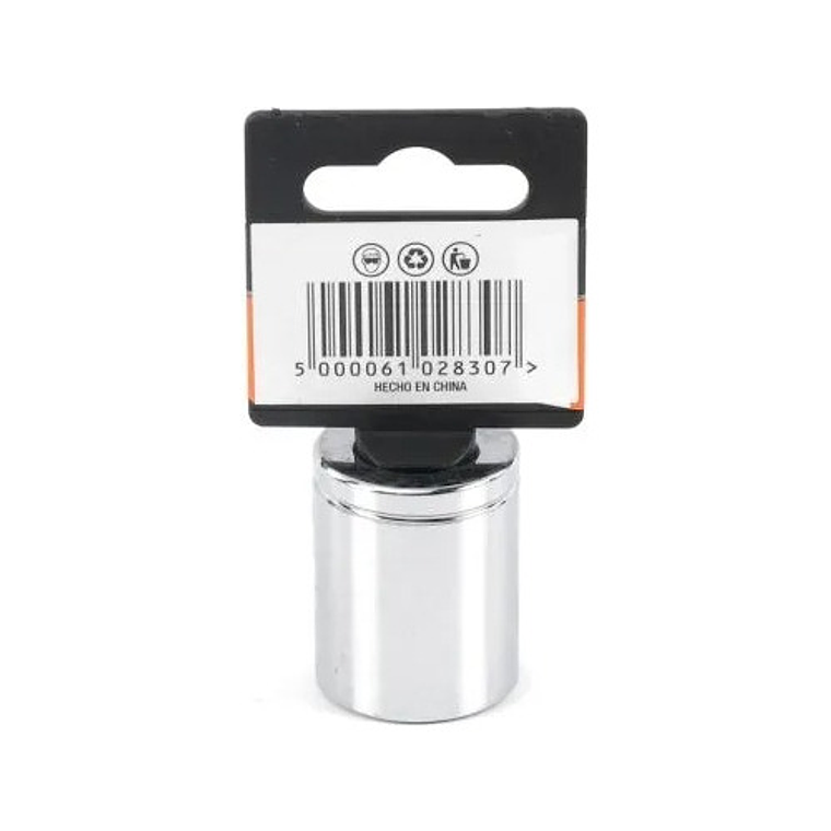 Dado Corto 1/2'' De 23mm Hexagonal - Smart Tools Color Plateado 3