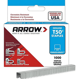 Grapas Trabajo Pesado 3/8 10mm Para Grapadora Modelo T50