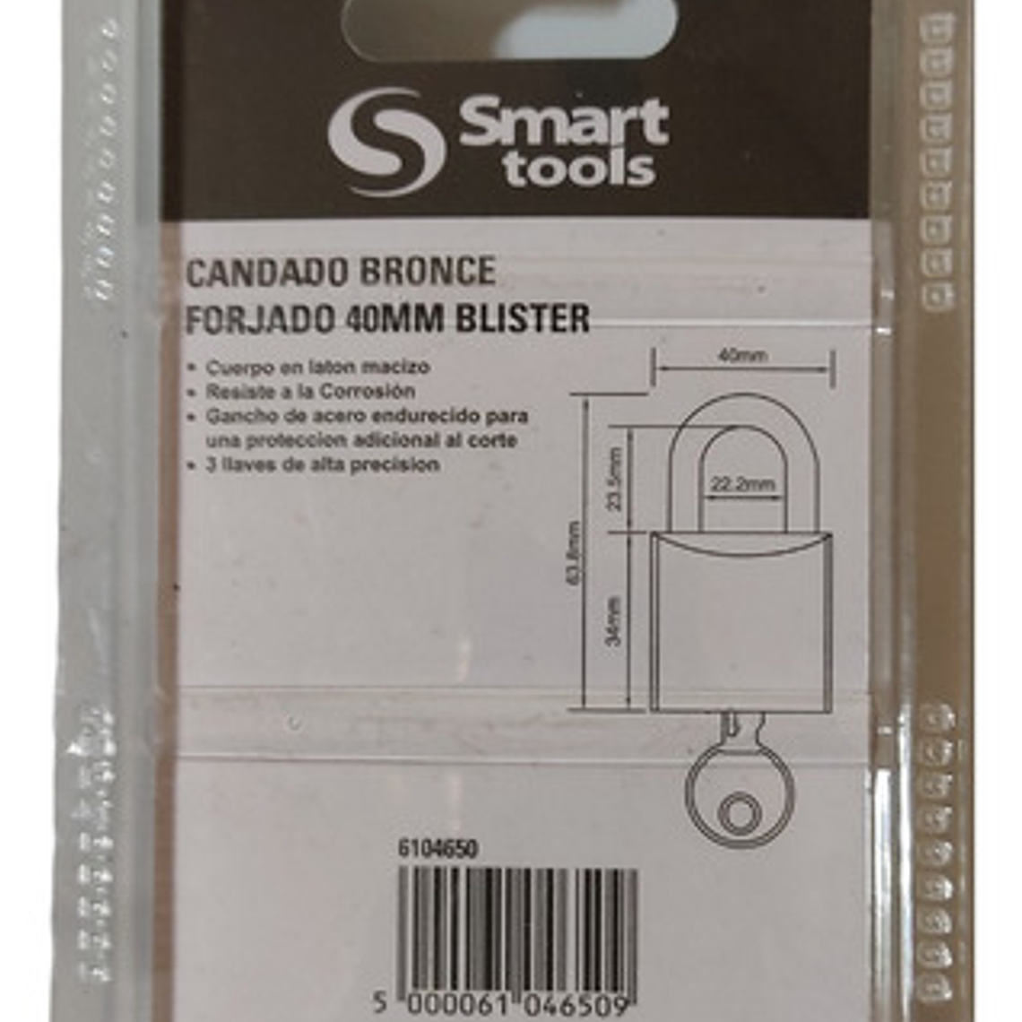 Candado Bronce Forjado De 40 Mm - Smart Tools Color 40mm 2
