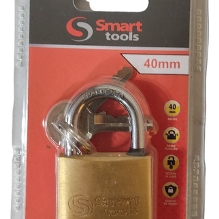 Candado Bronce Forjado De 40 Mm - Smart Tools Color 40mm 3
