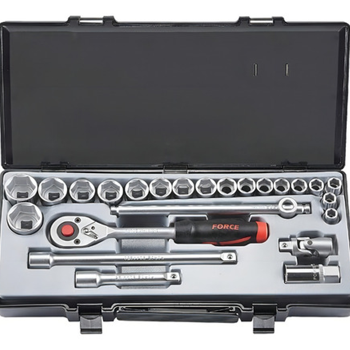 Juego De Dados Hex. []1/2 De 10-32 Mm 24 Piezas Force 4246-5 1