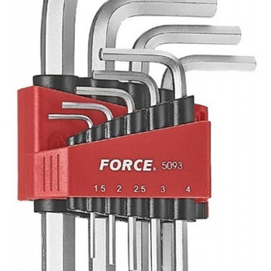 Juego De Llaves Allen 1.5 - 10 Mm. 9 Pzas. Force 5093 1