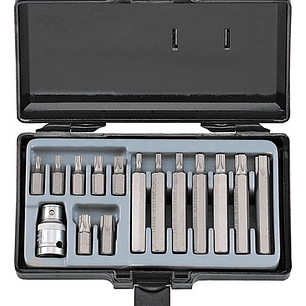 Juego Puntas Torx T20 - T55 Con Toma 1/2'' (4156) Force