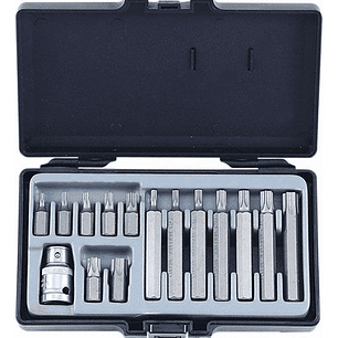 Juego Puntas Torx T20 - T55 Con Toma 1/2'' (4156) Force