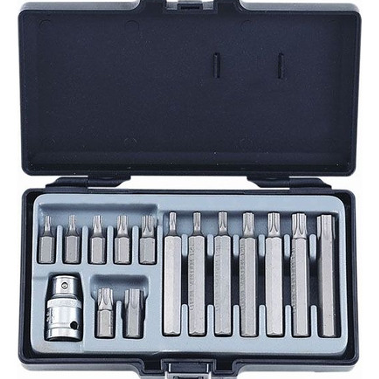 Juego Puntas Torx T20 - T55 Con Toma 1/2'' (4156) Force 2