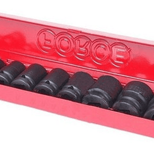 Juego Dados Impacto 10 Piezas 1/2'' De 3/8'' A 15/16'' Force