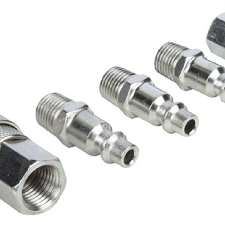 Set Acoples Rápidos Para Aire De 1/4  Npt 5pzas. Marca Muzi 6