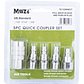 Set Acoples Rápidos Para Aire De 1/4  Npt 5pzas. Marca Muzi - Miniatura 7