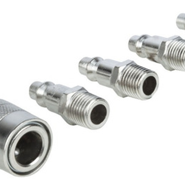 Set Acoples Rápidos Para Aire De 1/4  Npt 5pzas. Marca Muzi 8