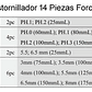 Juego Destornilladores De 14 Piezas Plano/ph (2142) Force - Miniatura 6