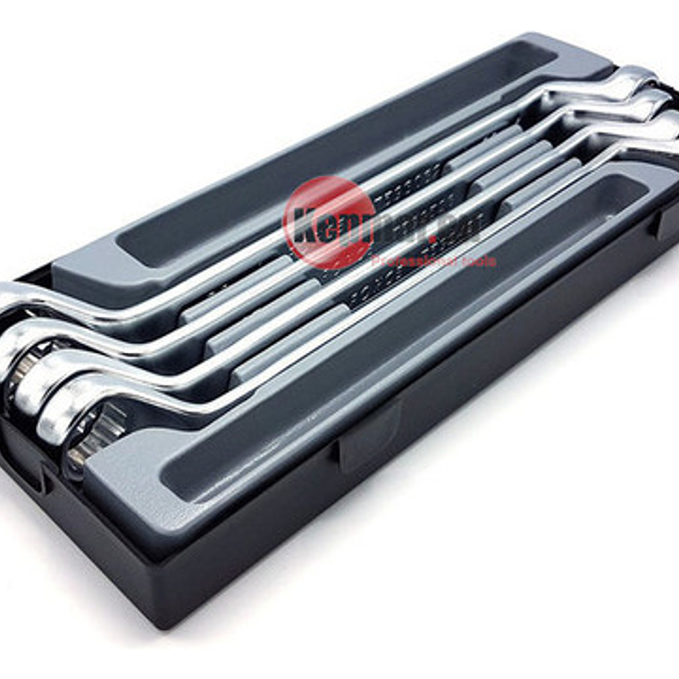 Juego Llaves Corona Acodada 23-32mm De 4 Pzs (t5044) Force Color Imagen 1