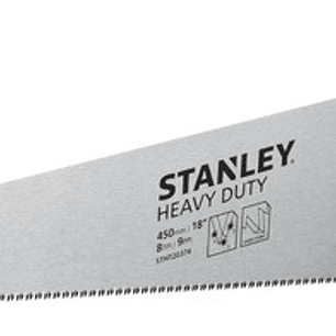 Sierra Para Metales Stanley Heavy Duty De Triple Corte Para Bordes, 18 Pulgadas - 450 Mm