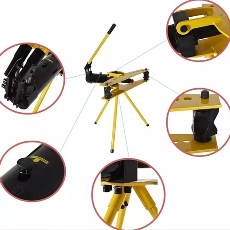 Curvadora Hidráulica 1/2''-2'' Con Trípode (hhw-2j) Tlp 3