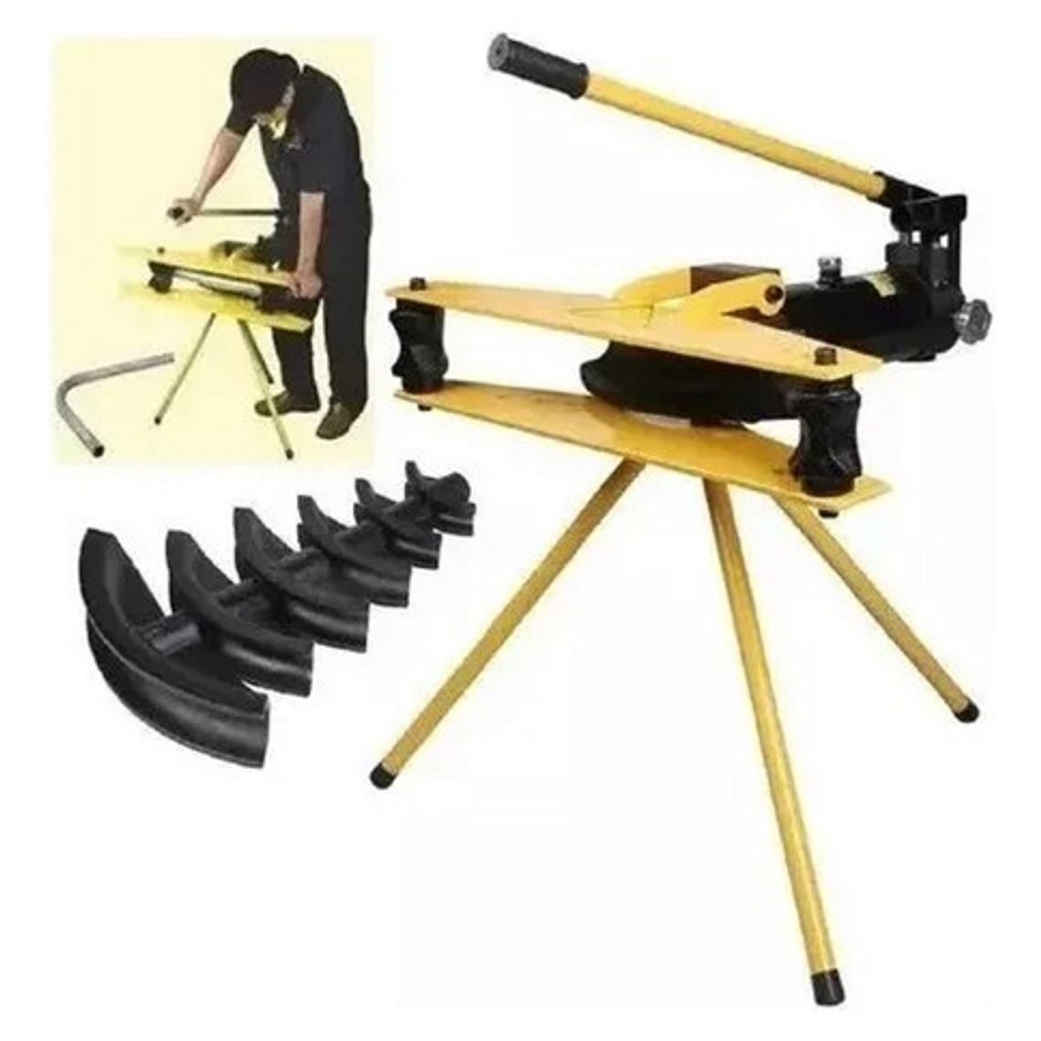 Curvadora Hidráulica 1/2''-2'' Con Trípode (hhw-2j) Tlp 4