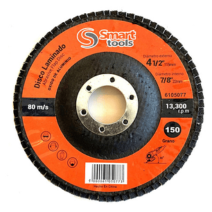 10 Discos De Lija Traslapado 4.1/2'' Grano De #40 Al #320