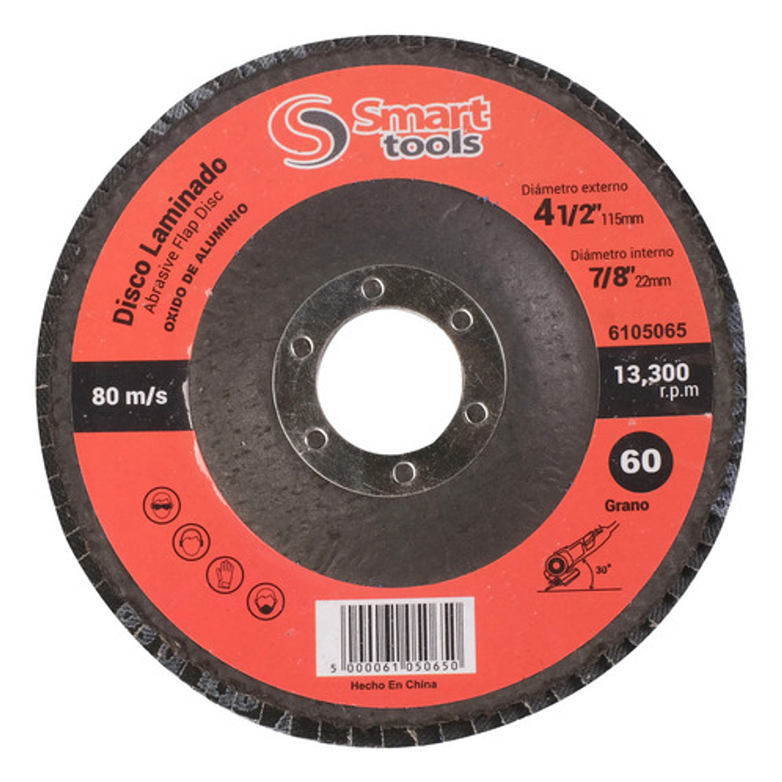 10 Discos De Lija Traslapado 4.1/2'' Grano De #40 Al #320 4