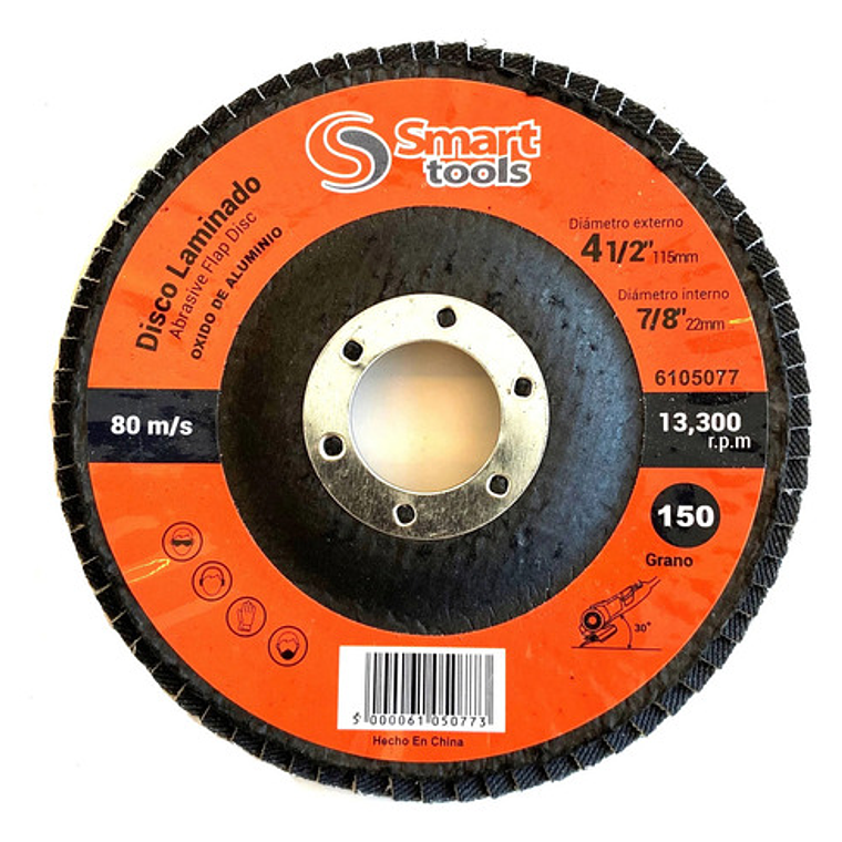 10 Discos De Lija Traslapado 4.1/2'' Grano De #40 Al #320 7