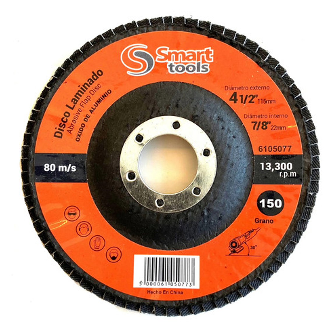 10 Discos De Lija Traslapado 4.1/2'' Grano De #40 Al #320 8