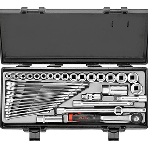 Juego Dados 3/8'' Y Llaves De 36 Piezas (3361) Force