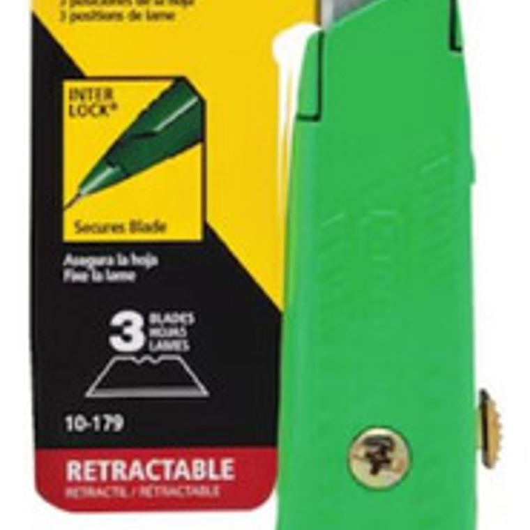 Cuchillo Retráctil 3 Hojas Interlock (10-179) Stanley 1