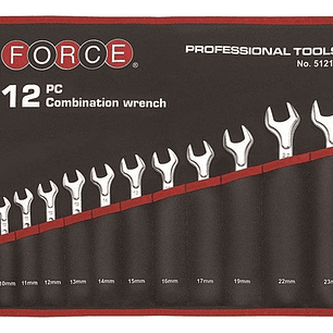 Juego Llaves Punta Corona 1/4'' - 15/16'' 12 Piezas - Force