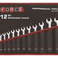 Juego Llaves Punta Corona 1/4'' - 15/16'' 12 Piezas - Force - Miniatura 2