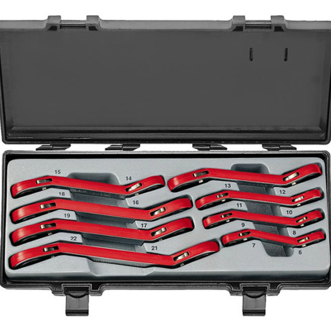 Juego Llaves Corona C/chicharra 6-22mm 8 Pzas (50811) Force 1