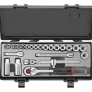 Juego Dados 3/8'' De 6 - 22mm De 24 Piezas (3251-5) Force