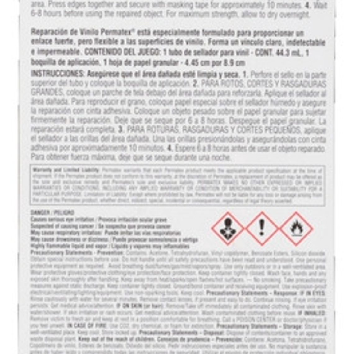Kit De Reparación Para Vinilo (81786) Permatex 2