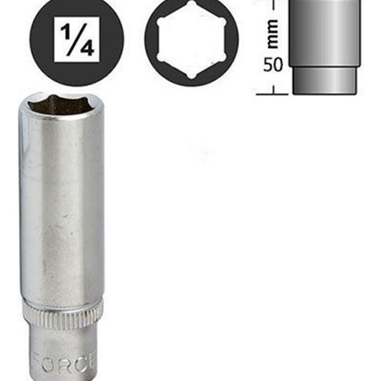 Juego Dados Hexagonal 1/4'' De 24 Piezas (2253) Force 2