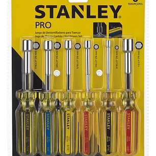 Juego De 6 Destornilladores Pro Para Tuercas - Stanley