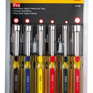 Juego De 6 Destornilladores Pro Para Tuercas - Stanley