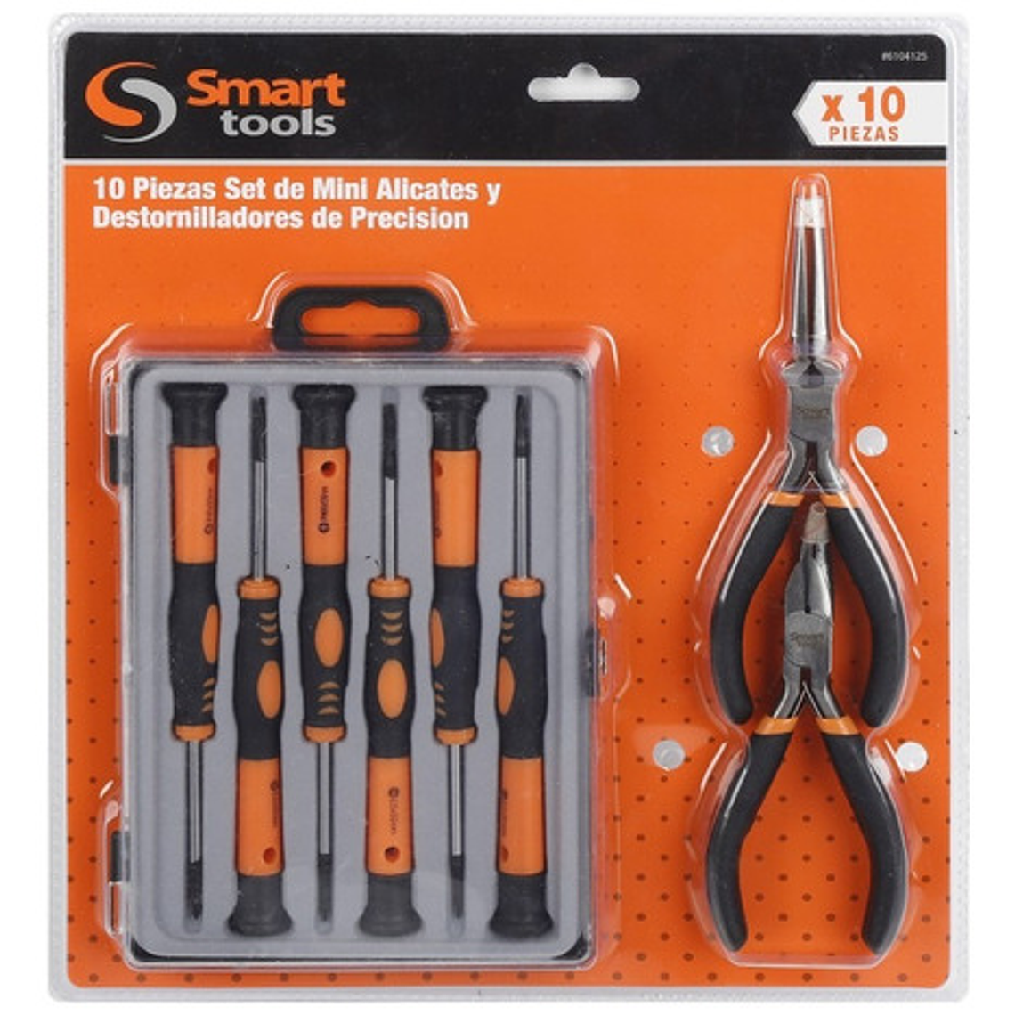 Juego Alicates Y Destornilladores Electricista 10 Pzs. Smart 3