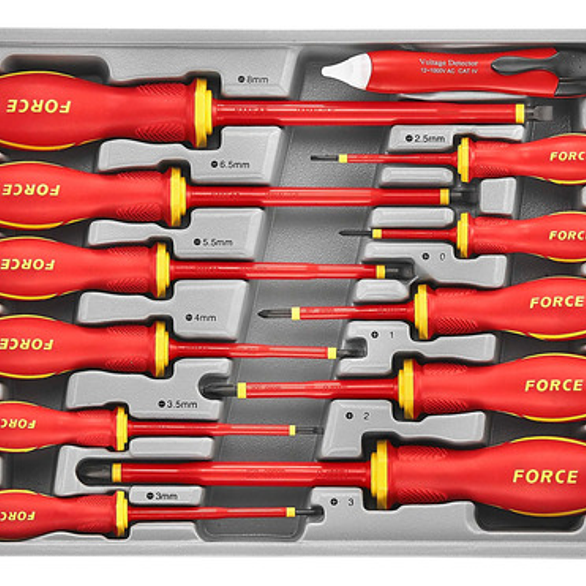 Destornilladores Aislados 1000v 7(-) 4(+) 1(t) (2125n) Force 1