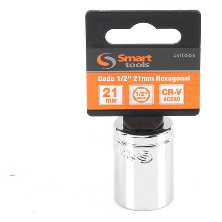 Dado Corto 1/2'' De 21mm Hexagonal - Smart Tools 2