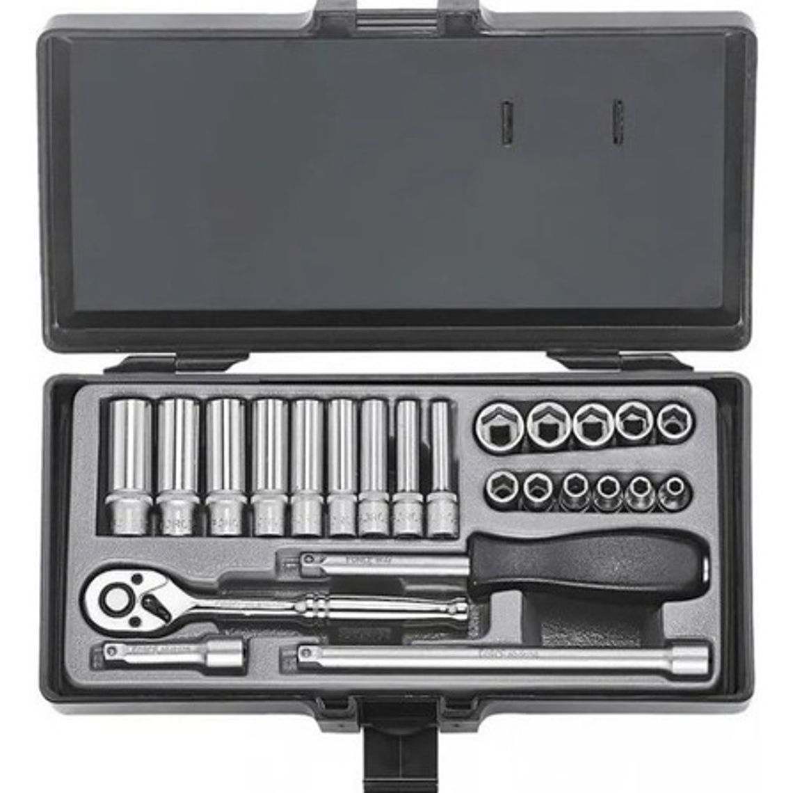 Juego Dados Largo []1/4` 24 Pz, M/m, Hexagonal (2253), Force 1